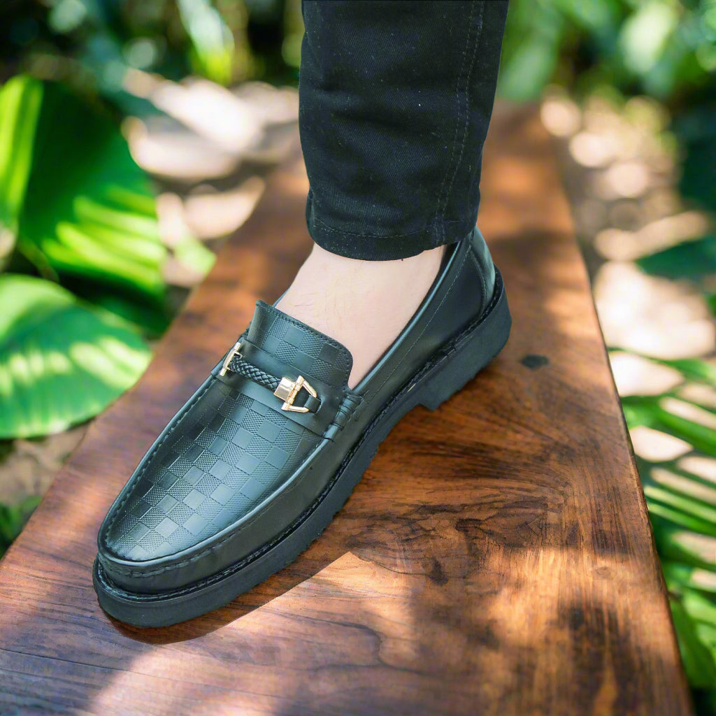 Artisans Handmade Square Textured Shoes-25053