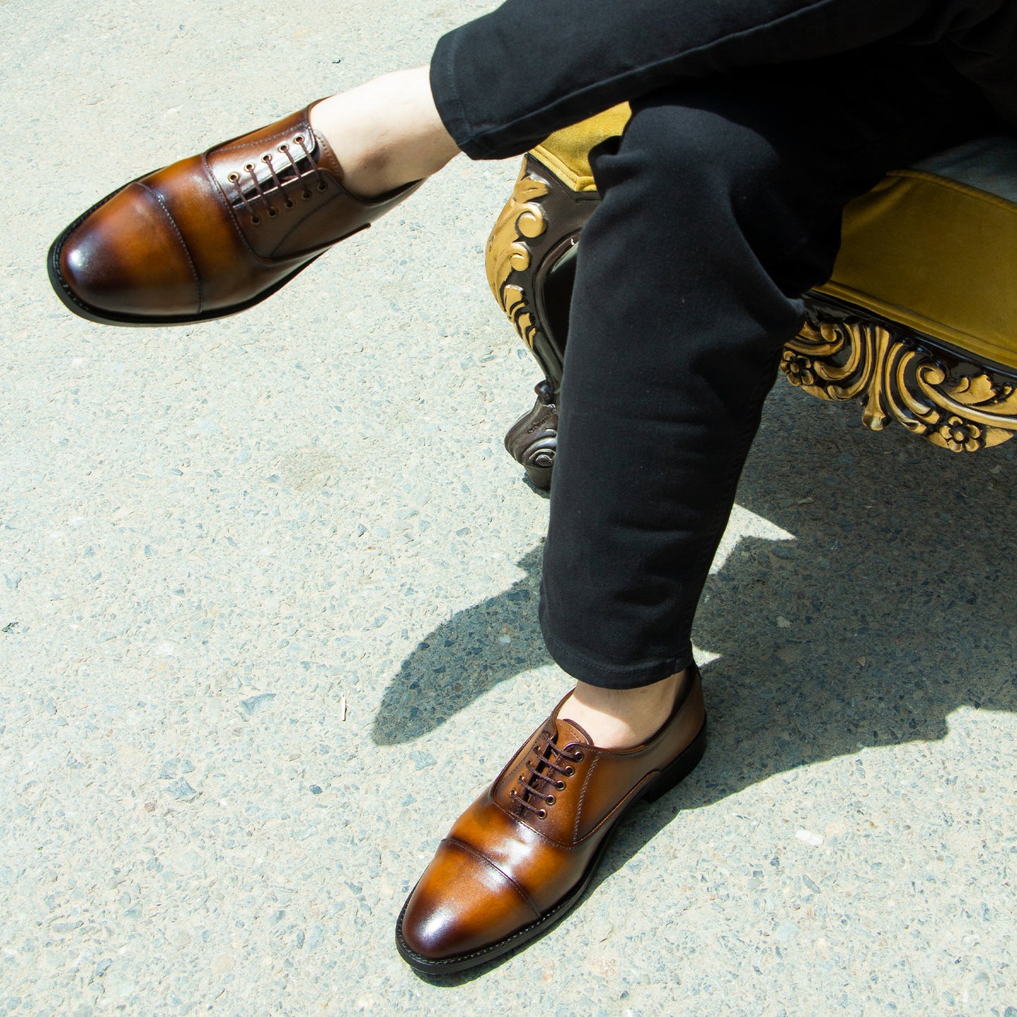 Artisans Handmade High Quality Oxford Leather Shoes - 11005 CBA