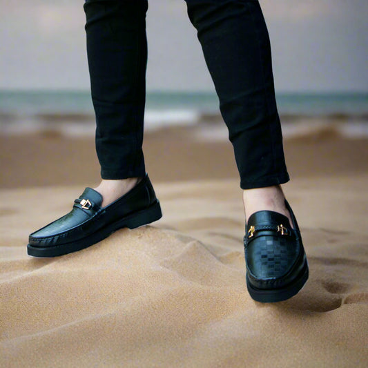 Artisans Handmade Square Textured Shoes-25053