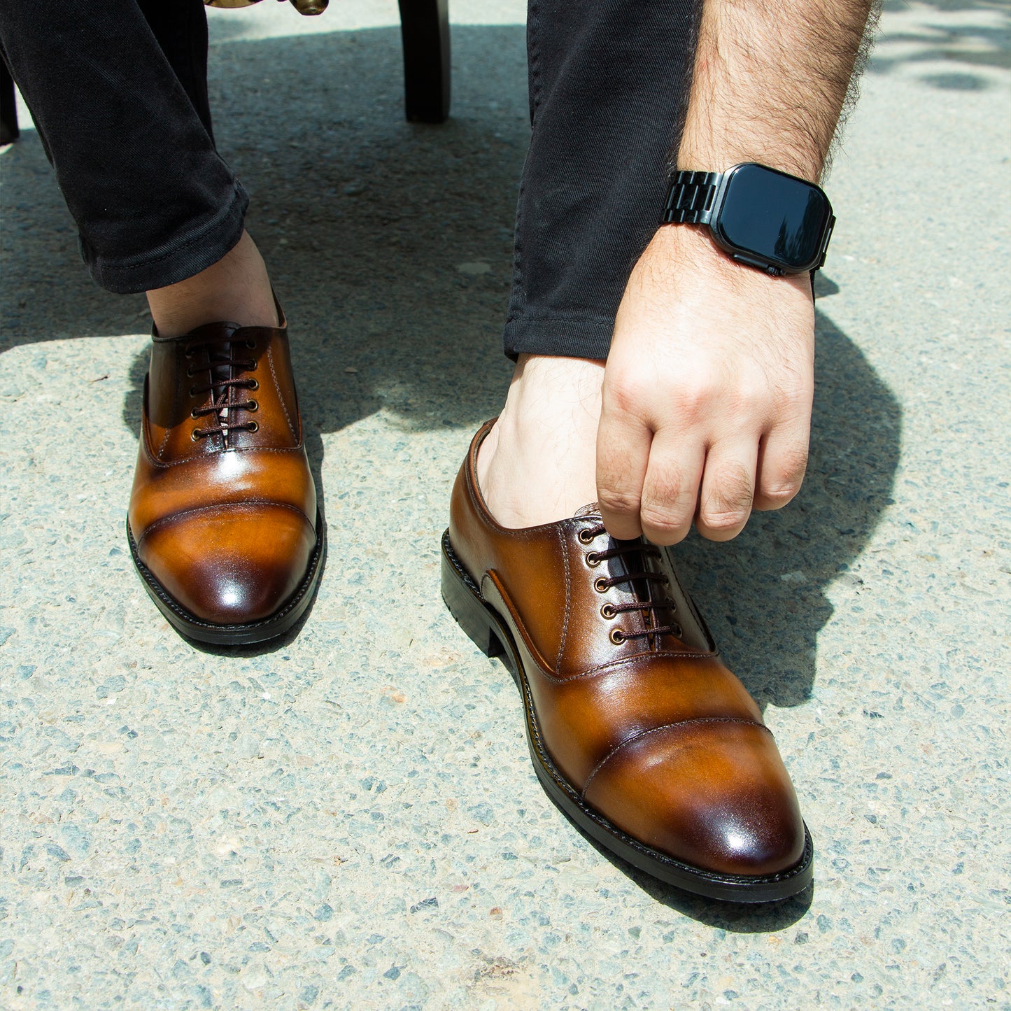 Artisans Handmade High Quality Oxford Leather Shoes - 11005 CBA