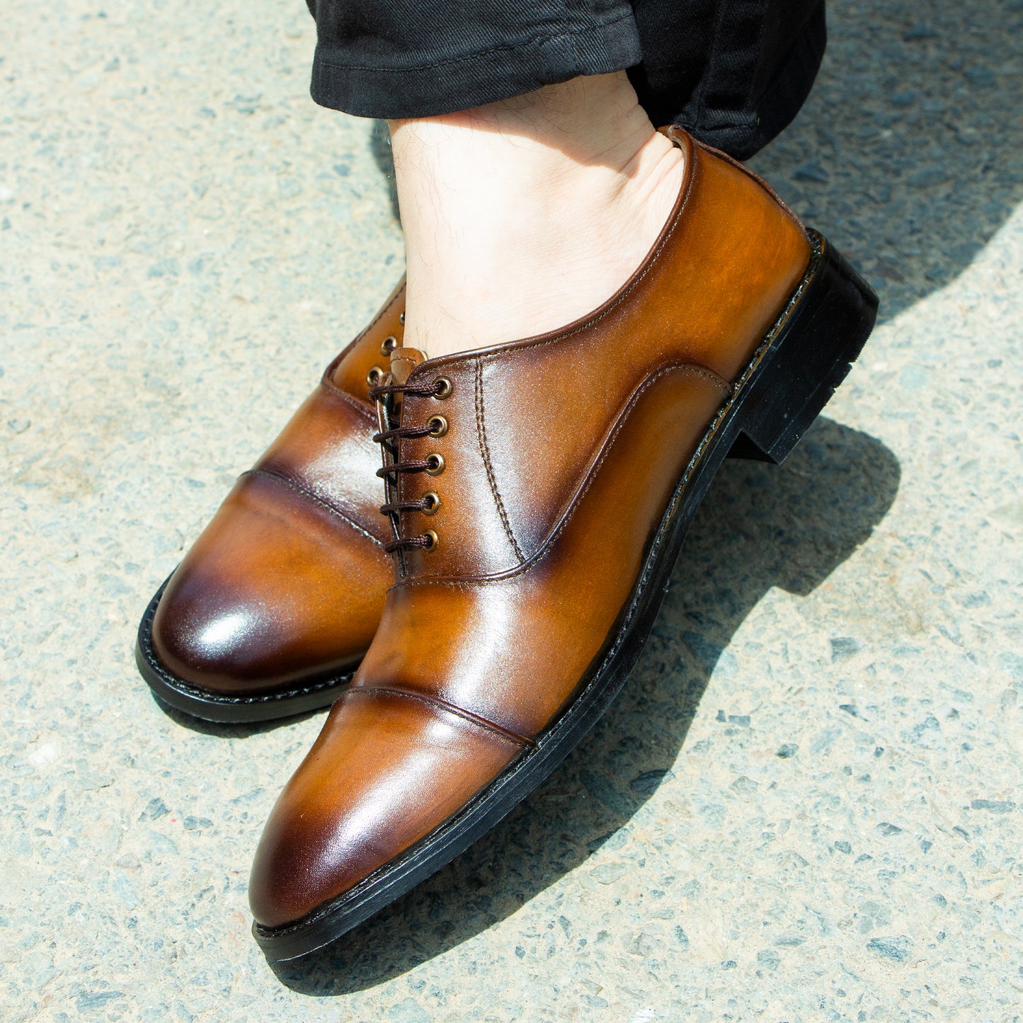 Artisans Handmade High Quality Oxford Leather Shoes - 11005 CBA