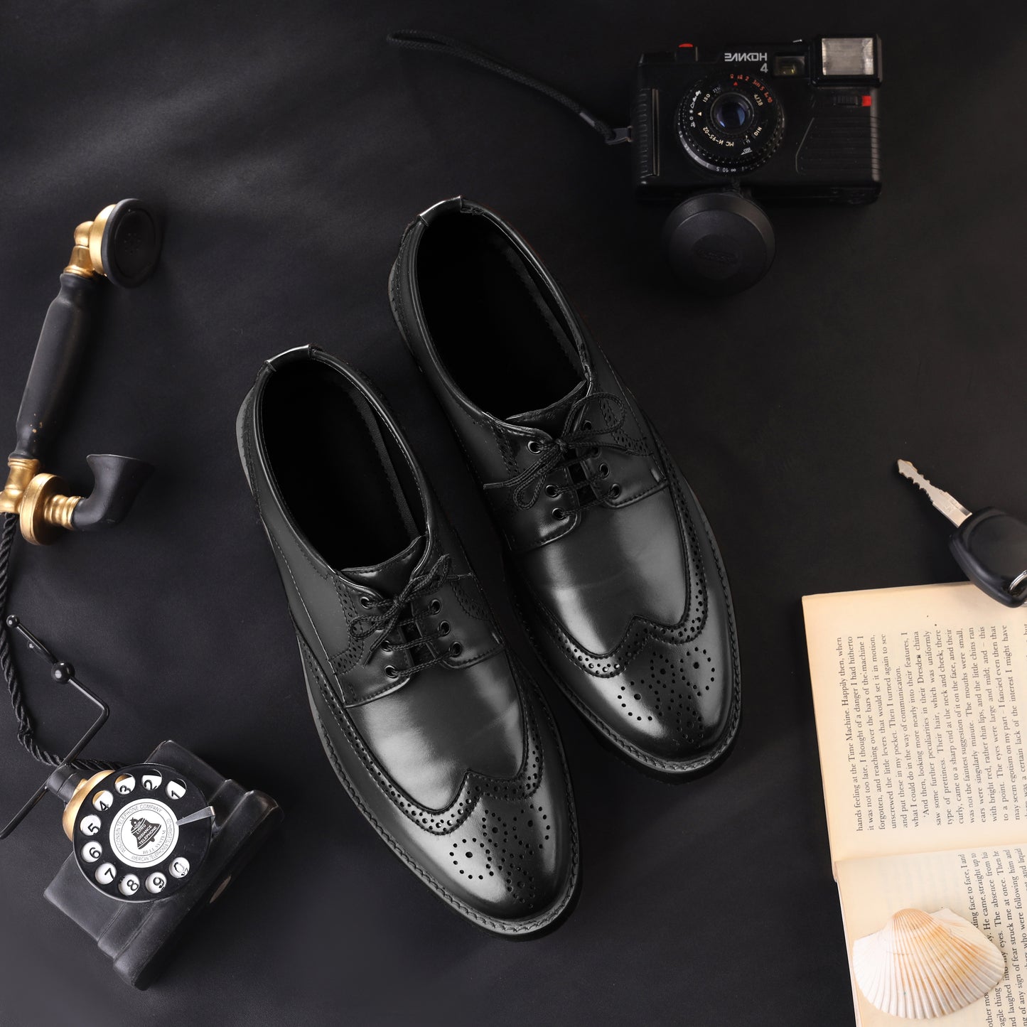 Artisans Handmade Men Luxury Brogue Leather Shoes - 25012