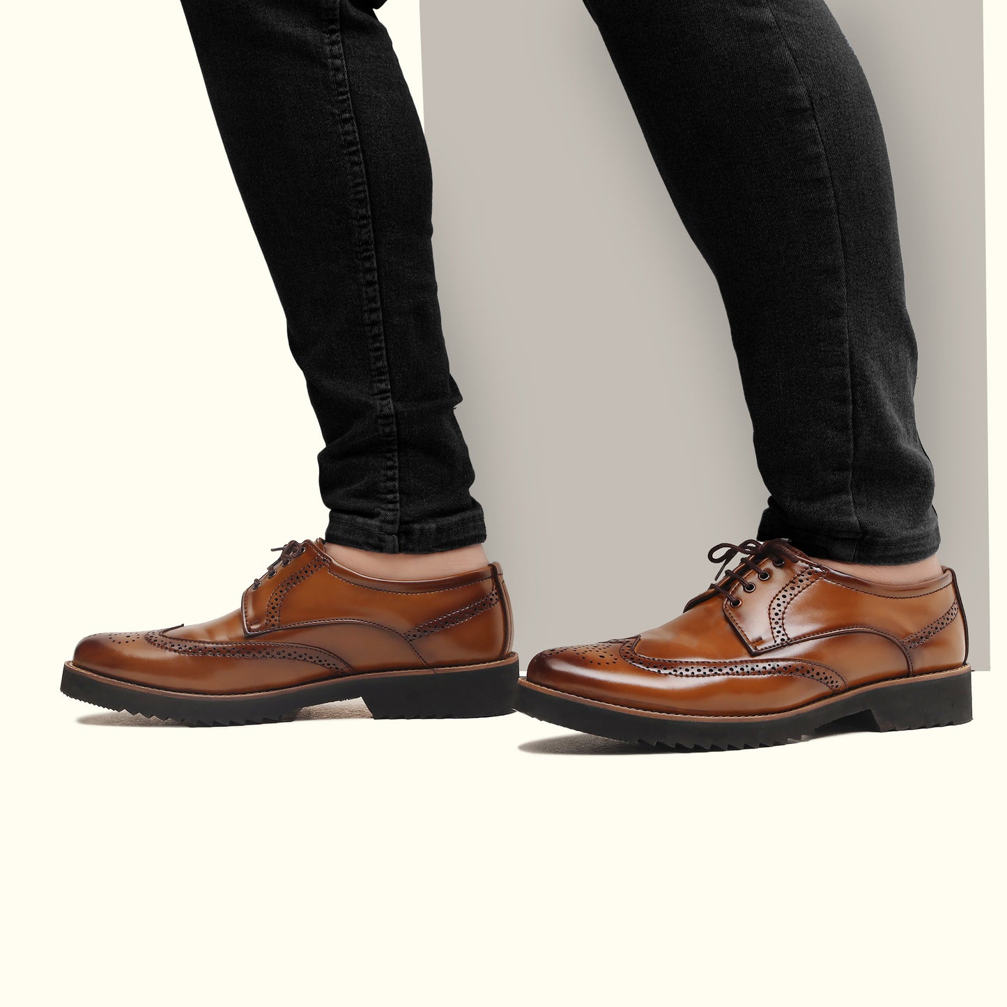 Artisans Handmade Men Luxury Brogue Leather Shoes - 25012