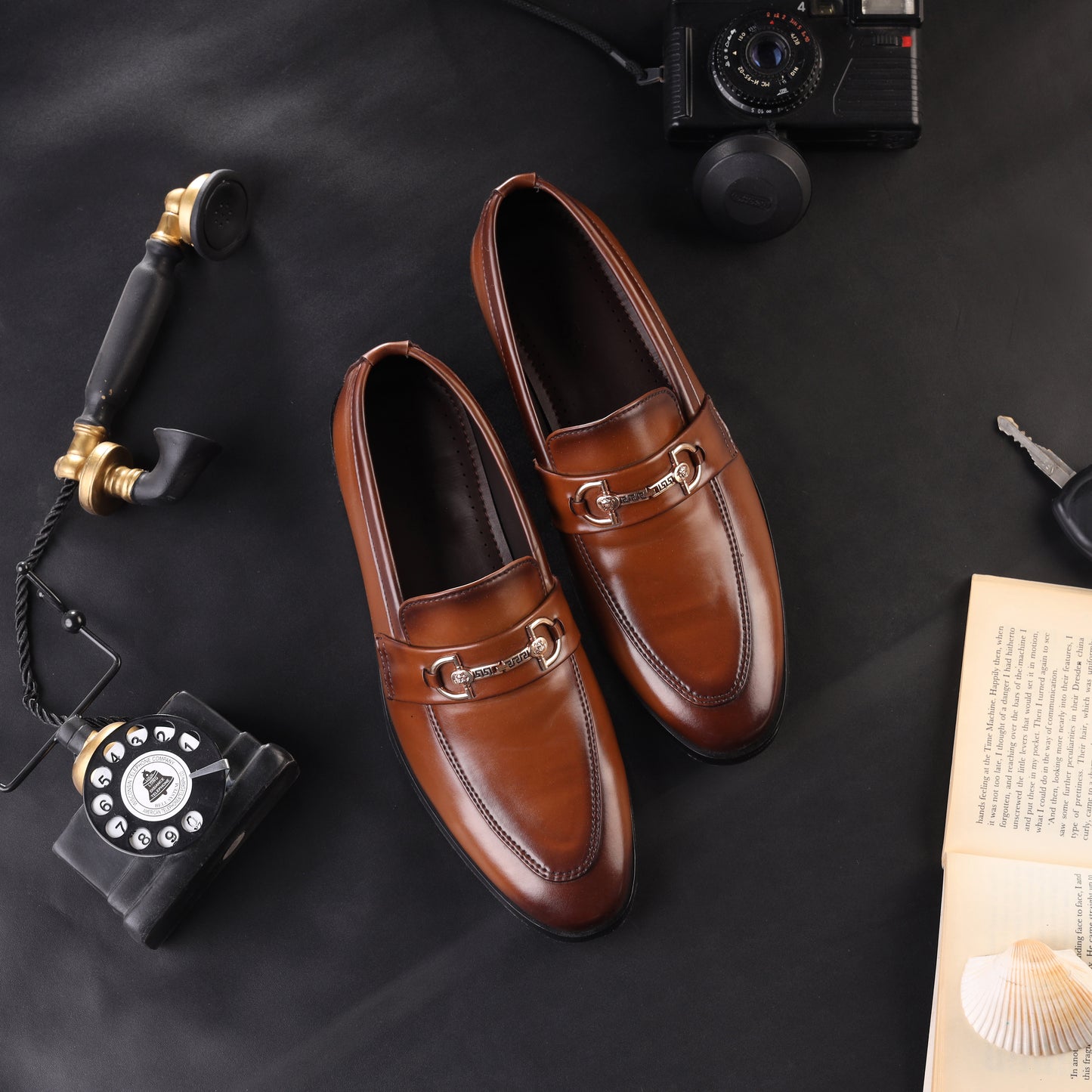 Artisans Handmade Semi Formal Relaxed Leather Shoes - 25016