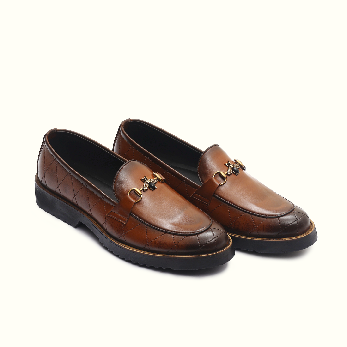 Artisans Handmade Men Smart Stride Leather Penny Loafers - 25029