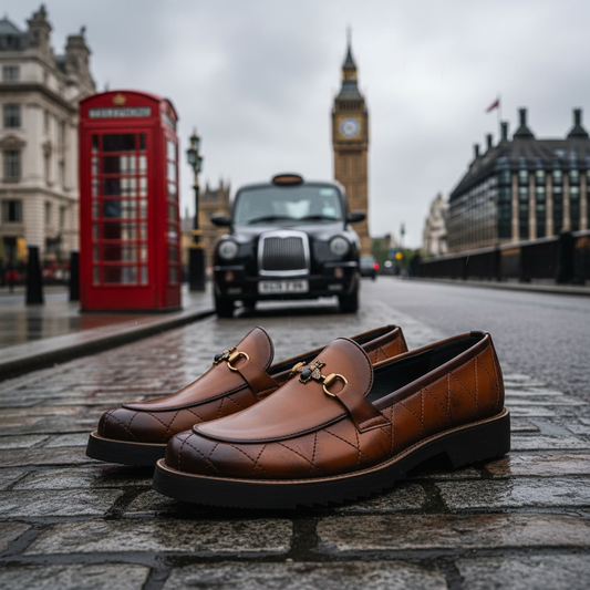 Artisans Handmade Men Smart Stride Leather Penny Loafers - 25029