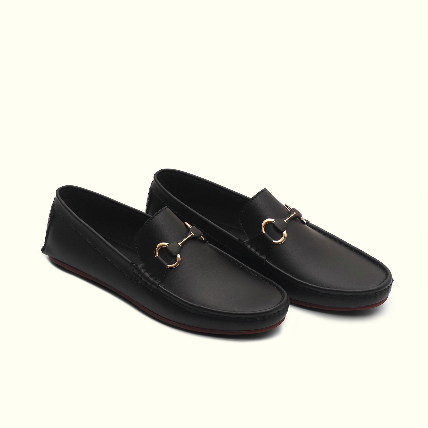 Artisans Handmade Leather Classic Black Slip-on Loafers - 35007
