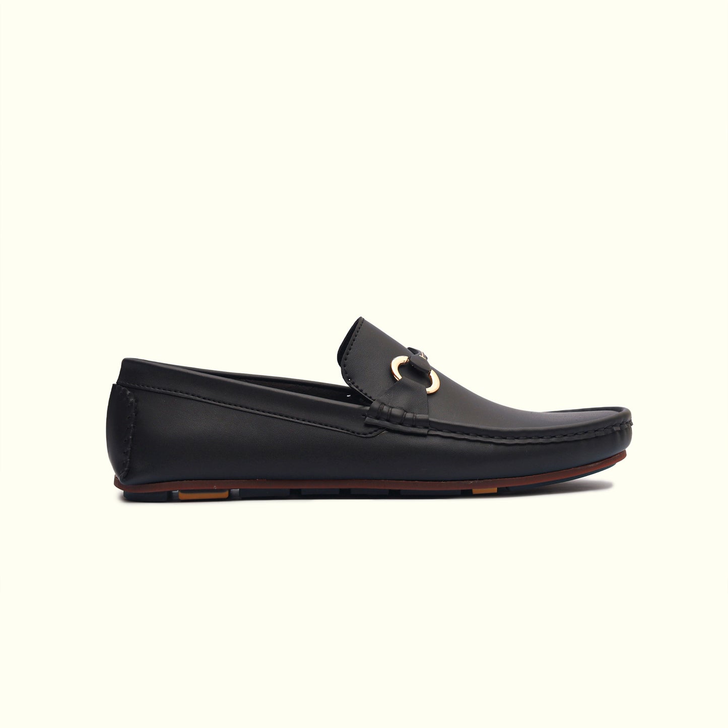Artisans Handmade Leather Classic Black Slip-on Loafers - 35007