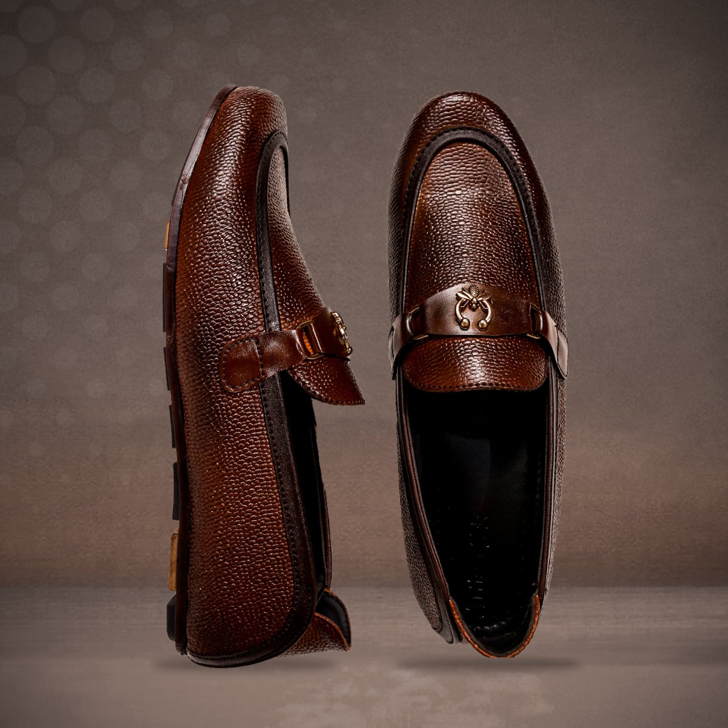 Artisans Handmade Mens Italian Style Foldable Leather Shoes-25042
