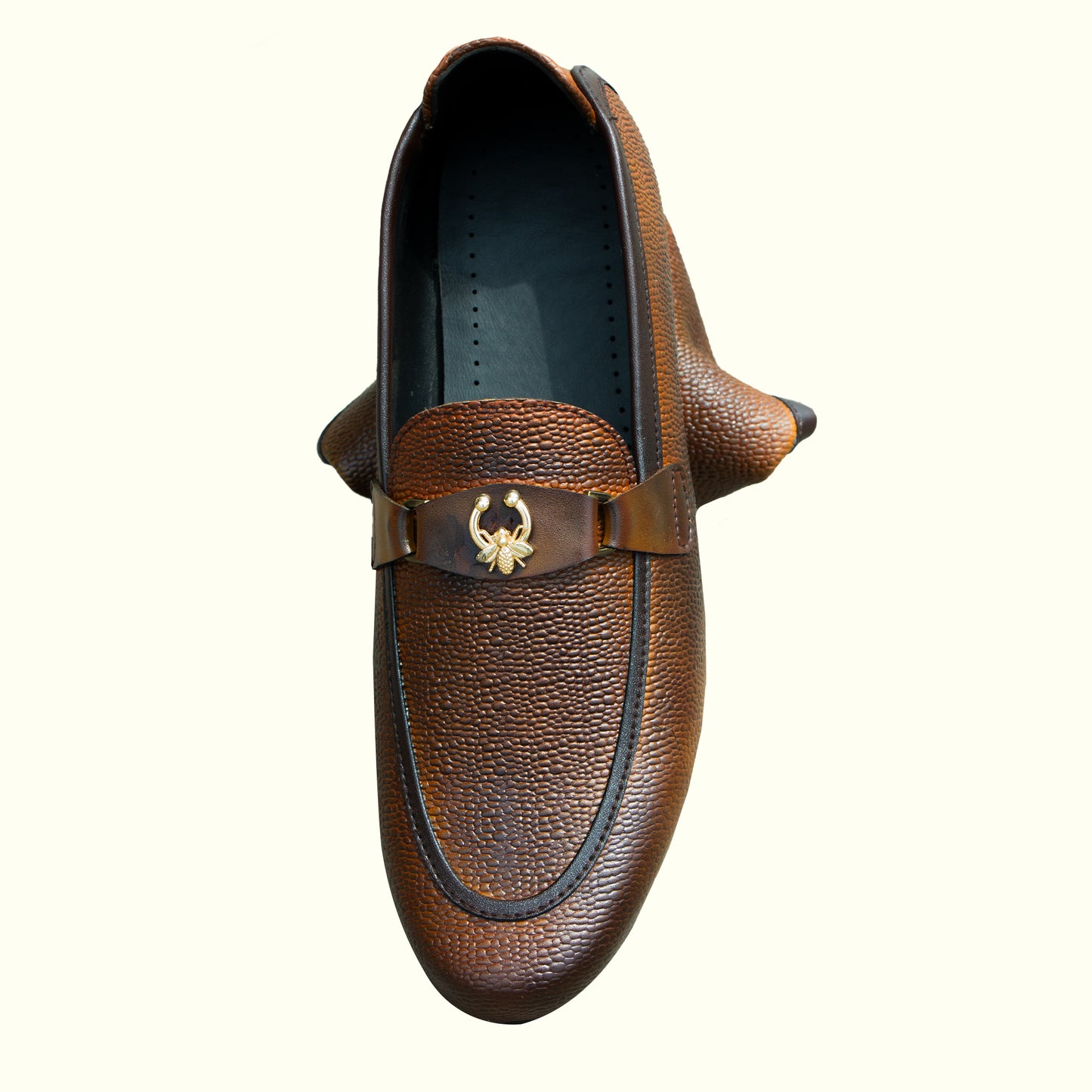 Artisans Handmade Mens Italian Style Foldable Leather Shoes-25042