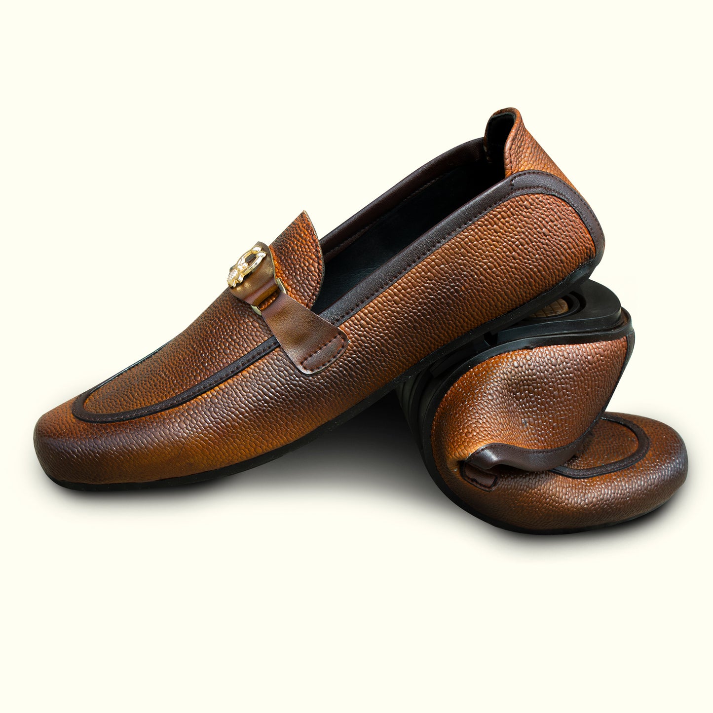 Artisans Handmade Mens Italian Style Foldable Leather Shoes-25042