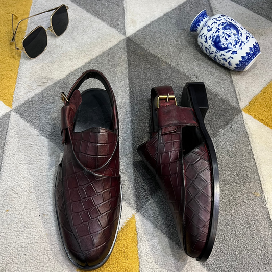 Artisans Handmade Leather Croc Khairi- 5521