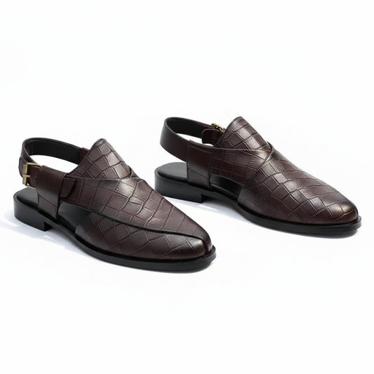 Artisans Handmade Leather Croc Khairi- 5521