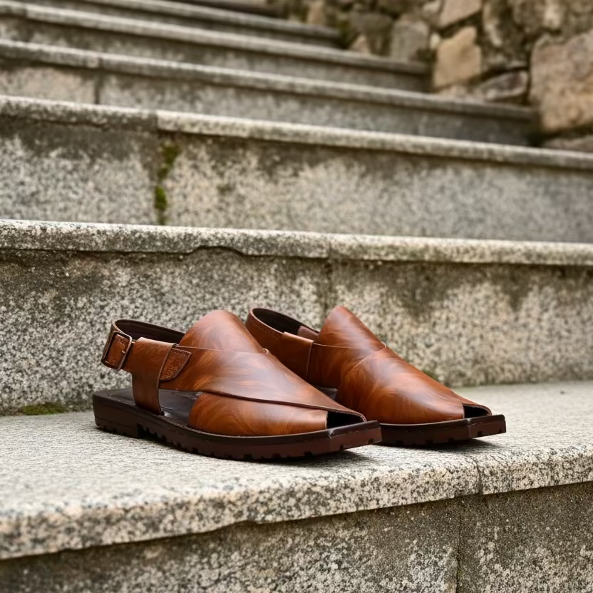 Artisans Handmade Elite Brown Khairi - 5523