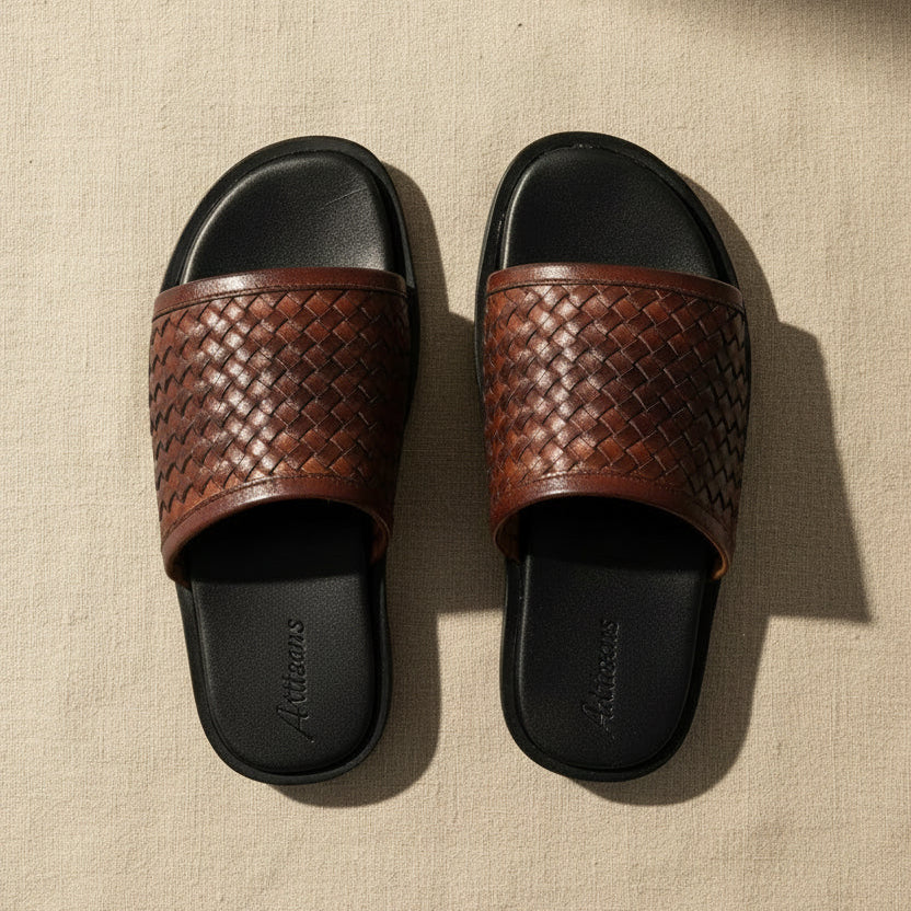 Artisans Handmade Leather Proii Slippers-5507