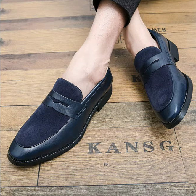 Artisans Handmade Comfortable Leather Casual Shoes Pointed Toe Loafers - 11002 CBA
