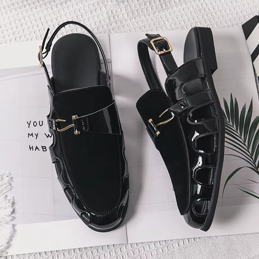 Artisans Handmade Fashion Men's Breathable Leather Sandals Lightweight Flats Driving Kheri Chapal- 5502