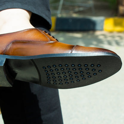 Artisans Handmade High Quality Oxford Leather Shoes - 11005 CBA