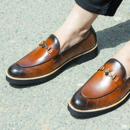 Artisans Handmade Men Smart Stride Leather Penny Loafers - 25029