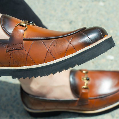 Artisans Handmade Men Smart Stride Leather Penny Loafers - 25029