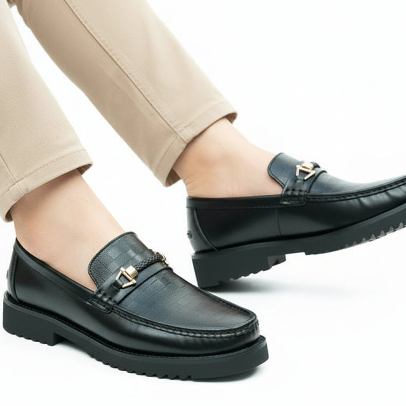 Artisans Handmade Square Textured Shoes-25053