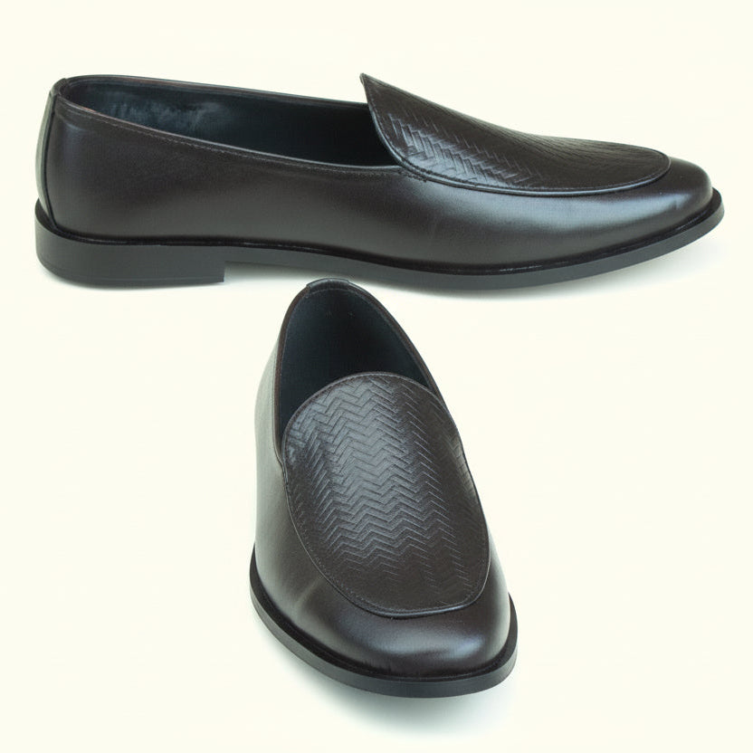 Artisans Handmade Premium Knitted Leather Moccasin - 11001 CBA