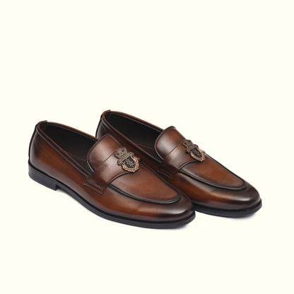 Artisans Handmade Brown Leather Dress Shoes - 25001