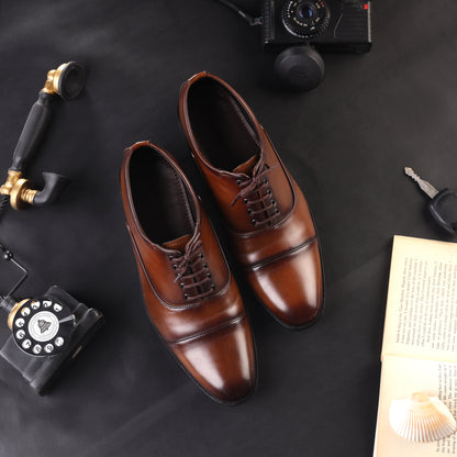 Artisans Crafted Formal Leather Oxford Shoes- 25005