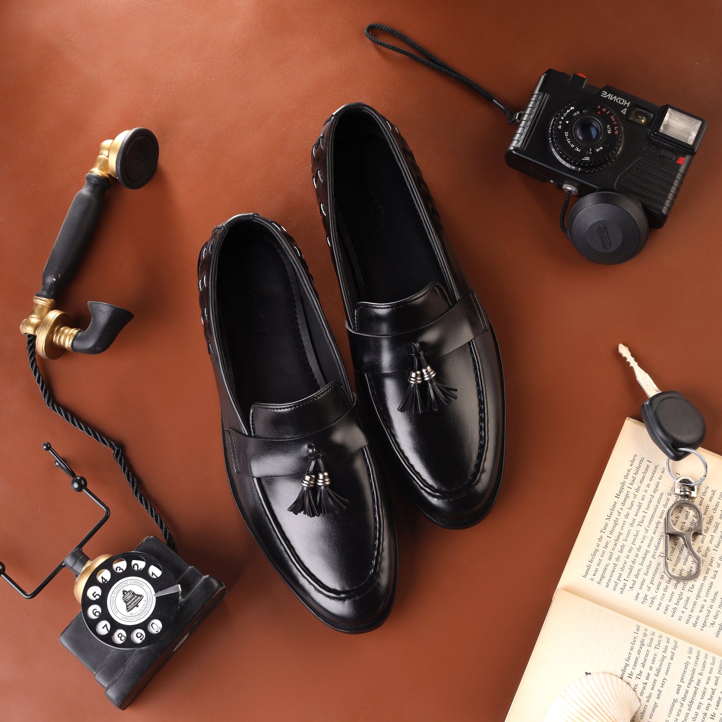 Artisans Handmade Leather Tassel Loafers - 25011