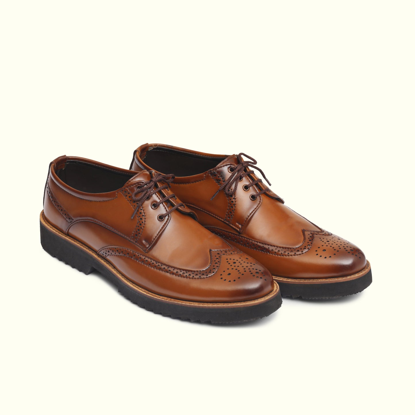 Artisans Handmade Men Luxury Brogue Leather Shoes - 25012