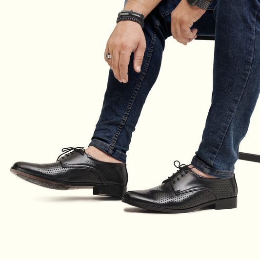 Artisans Handmade Lace Craft Formal Oxford Shoes - 25017