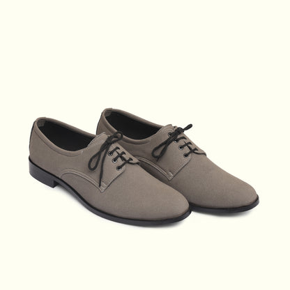 Artisans Handmade Gray Suede Leather Shoes- 25019