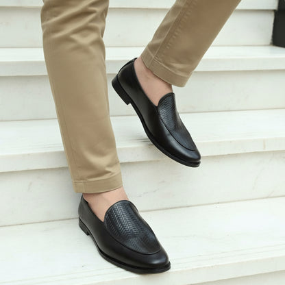 Artisans Handmade Premium Knitted Leather Moccasin - 11001 CBA