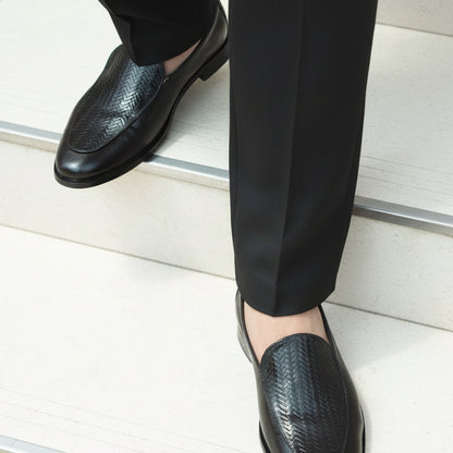 Artisans Handmade Premium Knitted Leather Moccasin - 11001 CBA