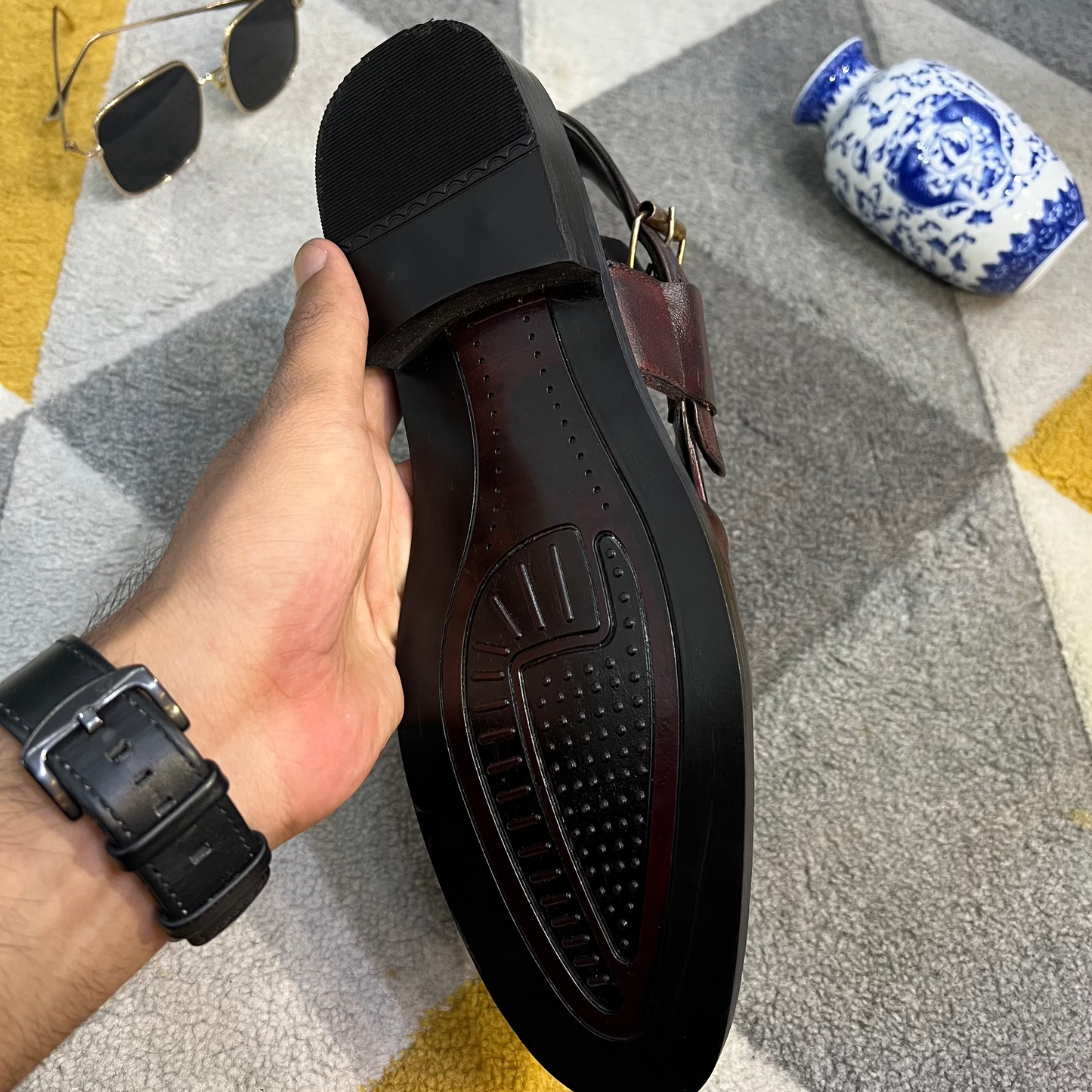 Artisans Handmade Leather Croc Khairi- 5521