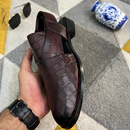 Artisans Handmade Leather Croc Khairi- 5521