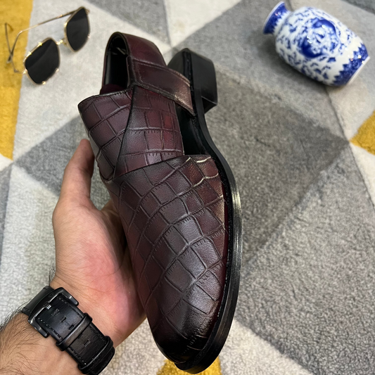 Artisans Handmade Leather Croc Khairi- 25021