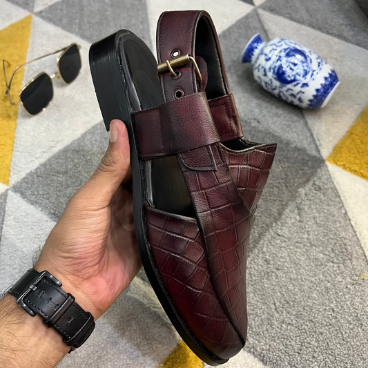 Artisans Handmade Leather Croc Khairi- 5521