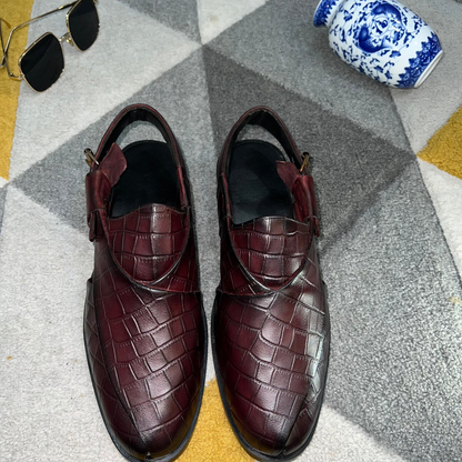 Artisans Handmade Leather Croc Khairi- 5521
