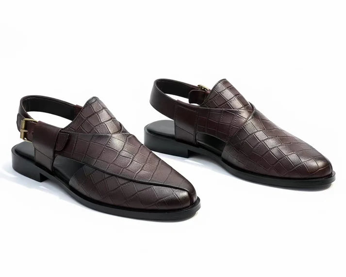 Artisans Handmade Leather Croc Khairi- 5521