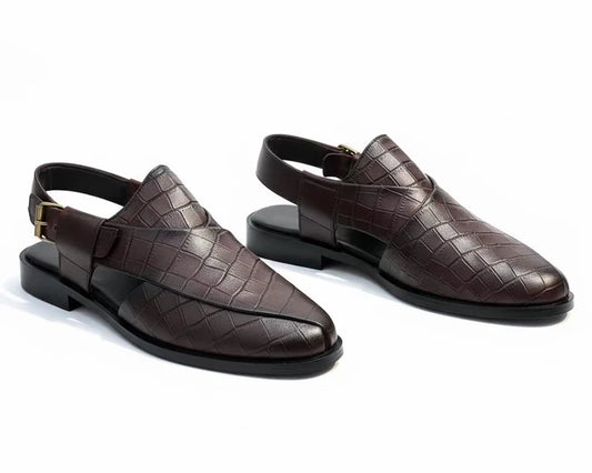 Artisans Handmade Leather Croc Khairi- 5521