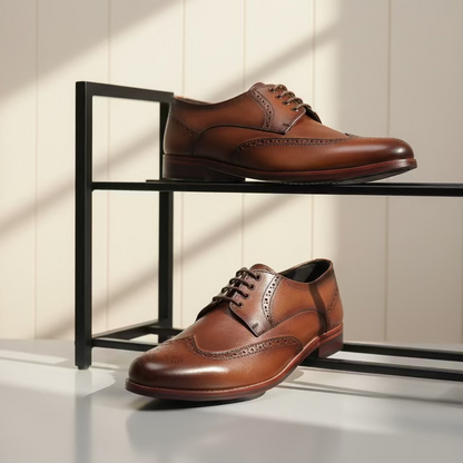 Artisans Handmade Men All Premium Leather Brogue Leather Shoes - 25023