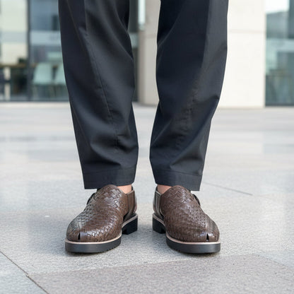 Artisans Handmade Pure Leather Braided kheri chappal - 5510