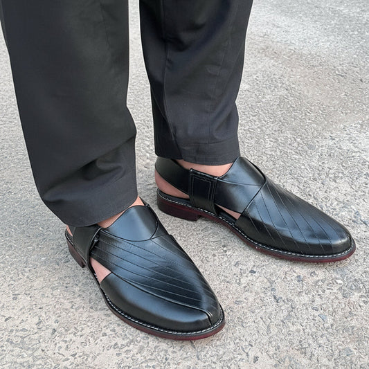 Artisans Handmade Stitched Lining Leather Kheri chappal - 5514