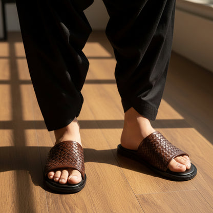 Artisans Handmade Leather Proii Slippers-5507