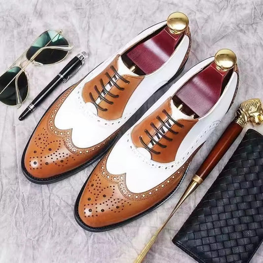 Artisans Handmade Modern Brougue Shoes - 25055