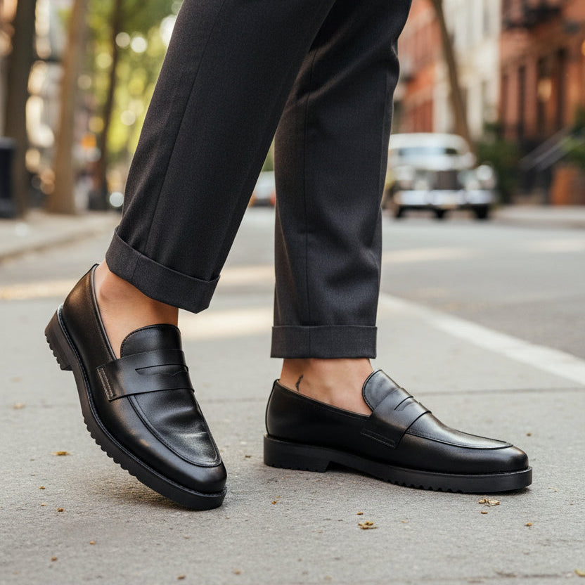 Artisans Handmade Leather Chunky Loafers-25024