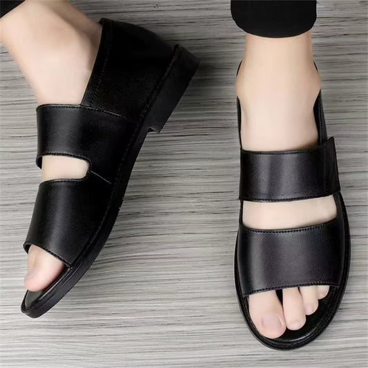 Artisans Handmade Men Non-slip Leather Summer Sandals - 4002 CBA