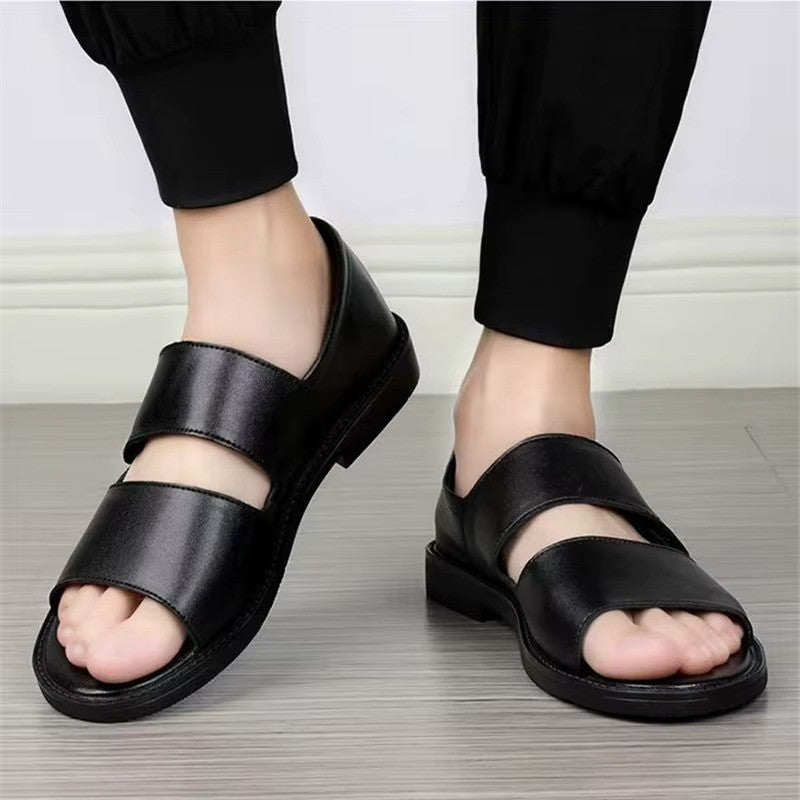 Artisans Handmade Men Non-slip Leather Summer Sandals - 4002 CBA