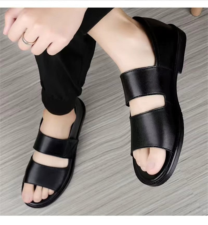Artisans Handmade Men Non-slip Leather Summer Sandals - 4002 CBA